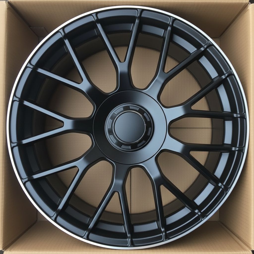 MB8-V2 18x9 5x112 +42 66.6 Matte Black Machined Tip