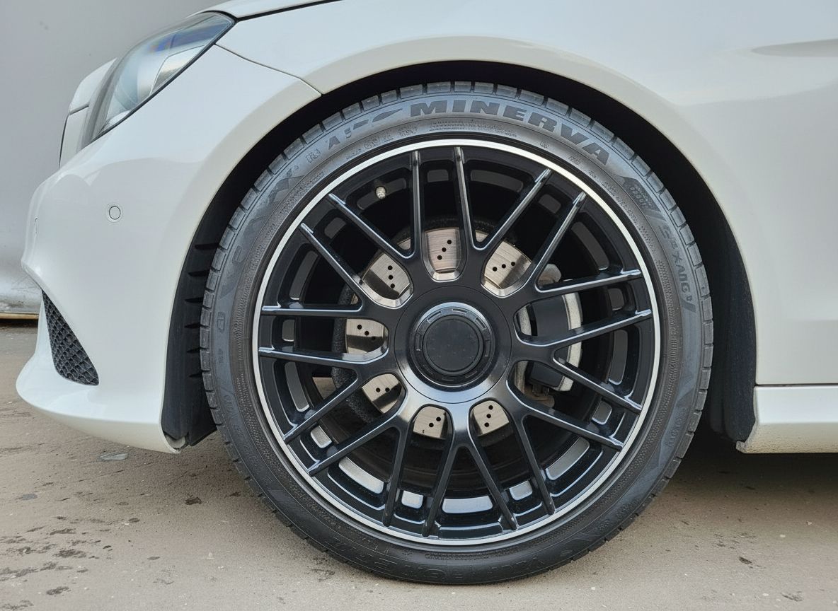 MB8-V2 19x9.5 5x112 +40 66.6 Matte Black Machined Tip