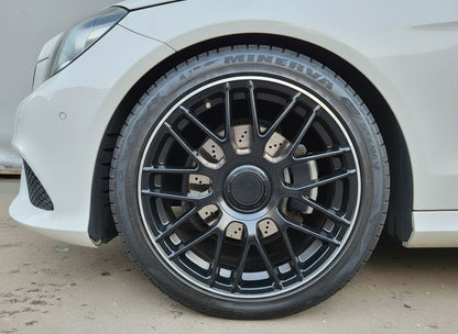 MB8-V2 19x9.5 5x112 +40 66.6 Matte Black Machined Tip