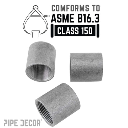 1 1/2 in. Black Merchant Coupling