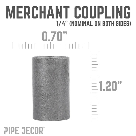 1/4 in. Black Merchant Coupling
