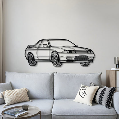 GT-R R32 Perspective Metal Car Wall Art - MT0456