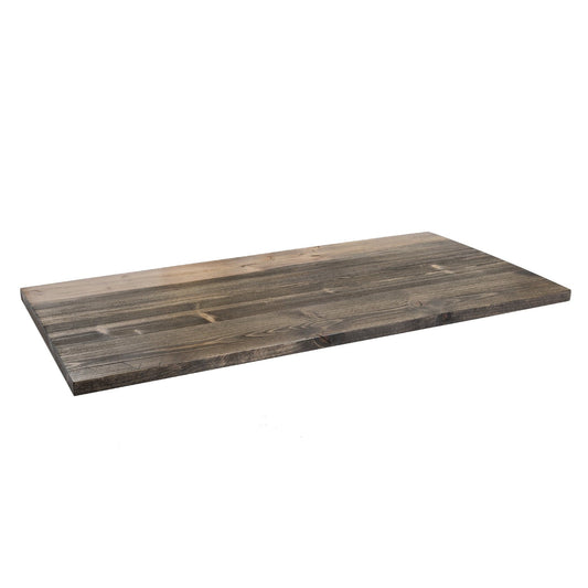 RESTORE Boulder Black Solid Wood Desk Tabletop