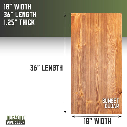 RESTORE Sunset Cedar Solid Wood Coffee Tabletop