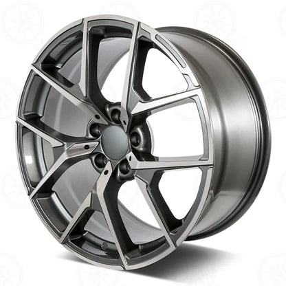 MB19 18x8.5 5x112 +38 66.6 Gunmetal Machined Face