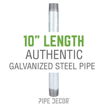 1 1/2 in. x 10 in. Galvanized Pipe