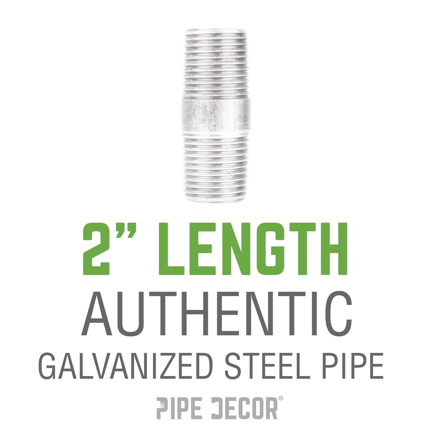 1 1/2 in. x 2 in. Galvanized Pipe