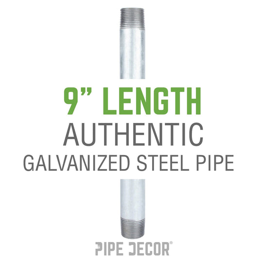1 1/2 in. x 9 in. Galvanized Pipe