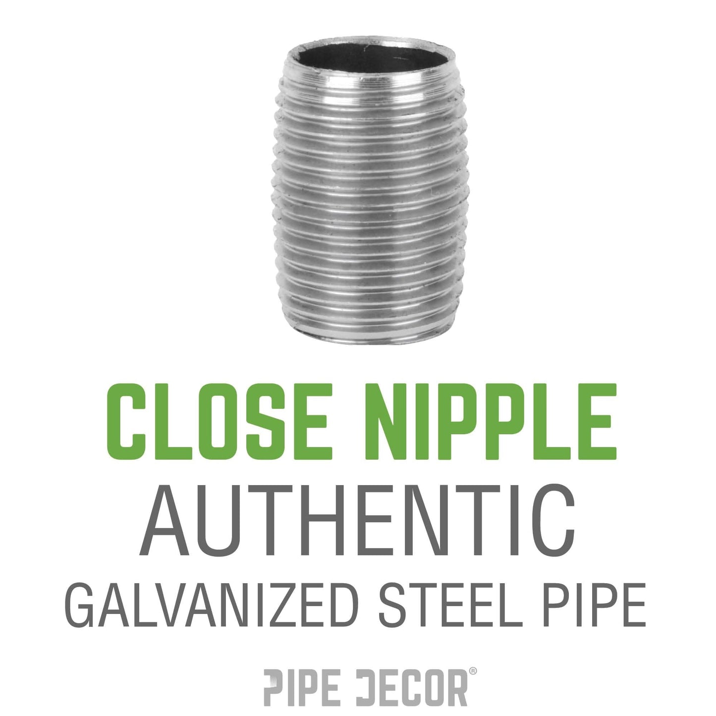 1 1/2 in. x Close Galvanized Steel Nipple