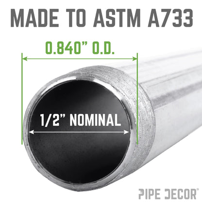 1/2 in. x 5 in. Galvanized Steel Nipple