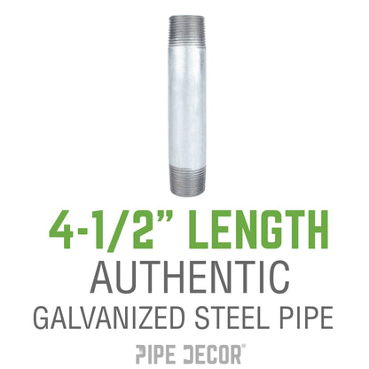 1 in. x 4 1/2 in. Galvanized Steel Nipple