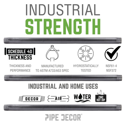 1 in. x 4 in. Galvanized Steel Nipple