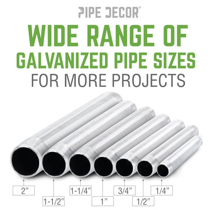 2 in. x 5 in. Galvanized Pipe