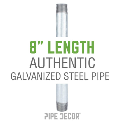 2 in. x 8 in. Galvanized Pipe