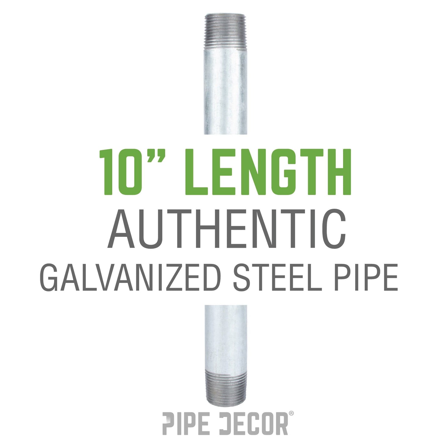 3/4 in. x 10 in. Galvanized Steel Nipple