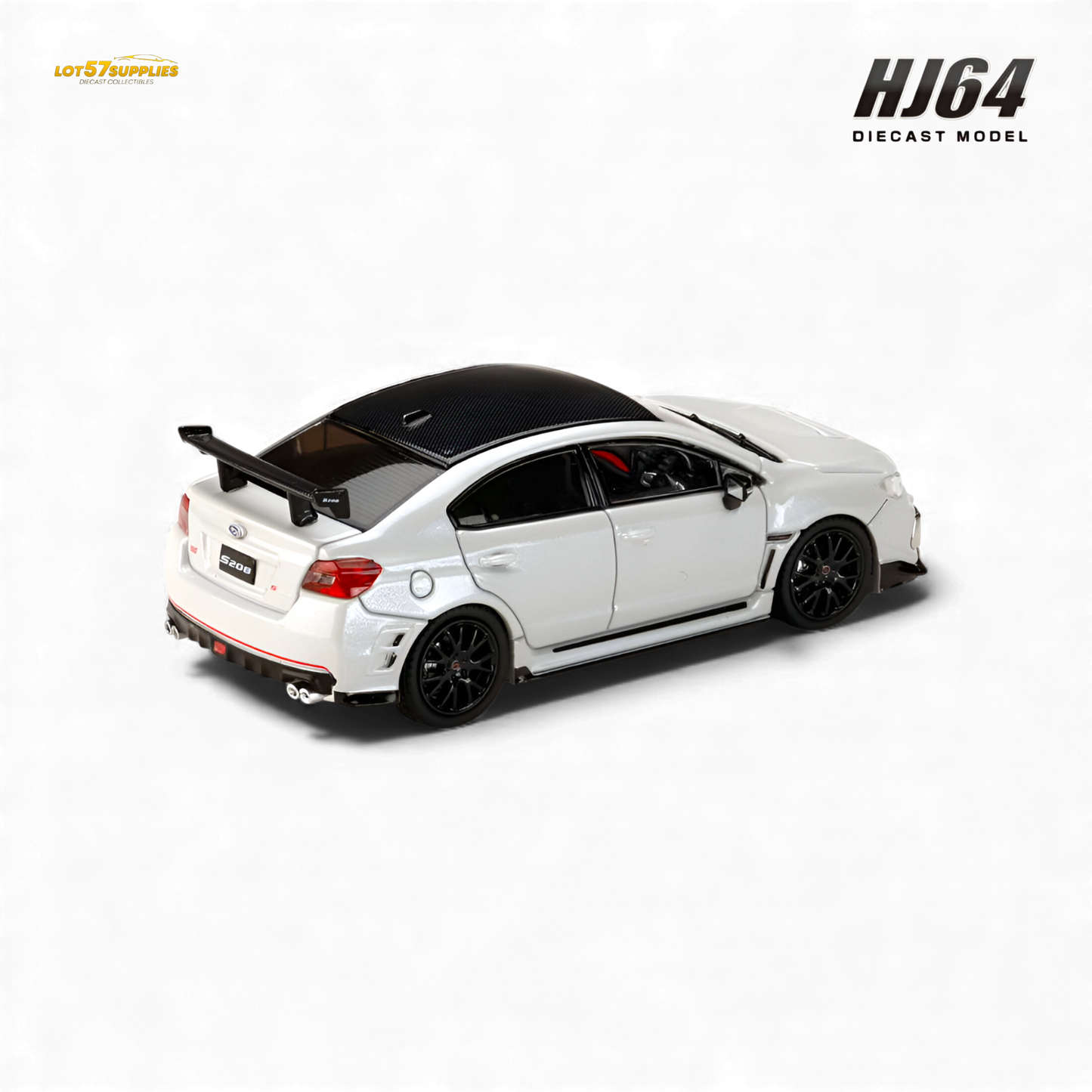 (Pre-Order) Hobby Japan Subaru S208 NBR Challenge Package - Crystal White Pearl 1:64