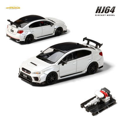 (Pre-Order) Hobby Japan Subaru S208 NBR Challenge Package - Crystal White Pearl 1:64