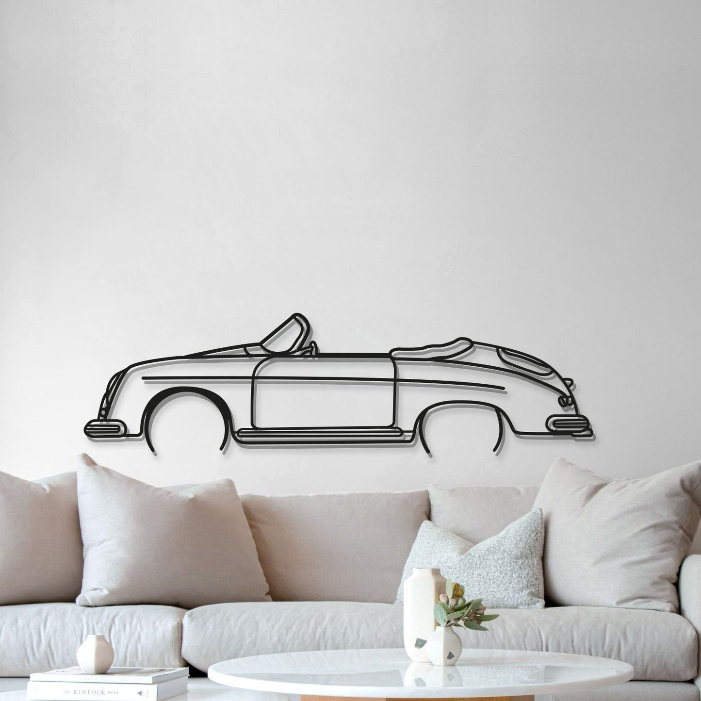 356 Speedster California Metal Car Wall Art - MT0833