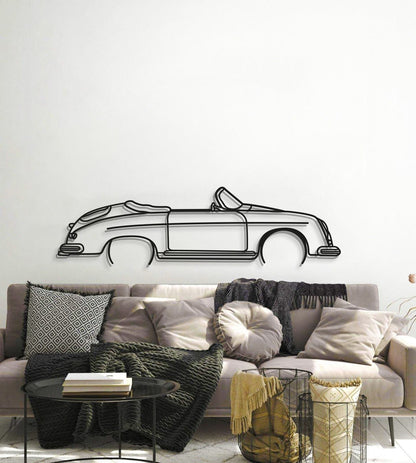 356 Speedster California Metal Car Wall Art - MT0833