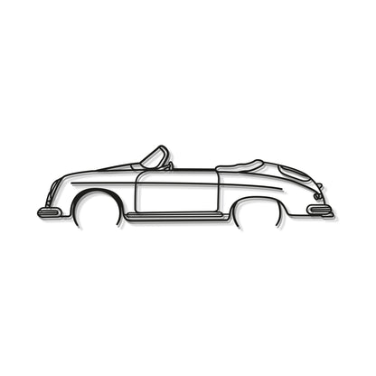 356 Speedster California Metal Car Wall Art - MT0833