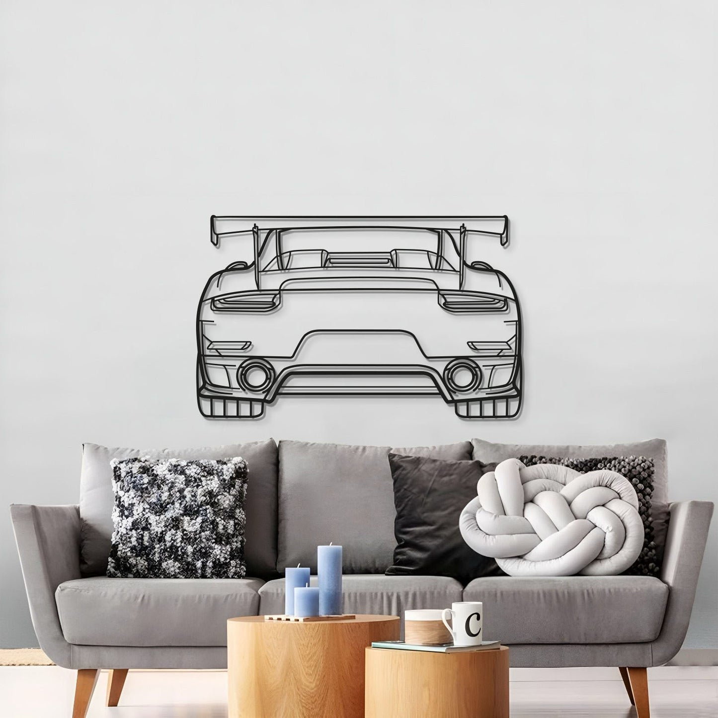 911 GT2 RS Model 991 Back Metal Car Wall Art - MT0850
