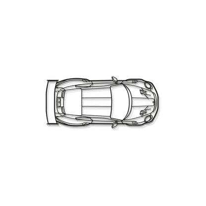 911 GT2 RS Model 991 TOP Metal Car Wall Art - MT0849