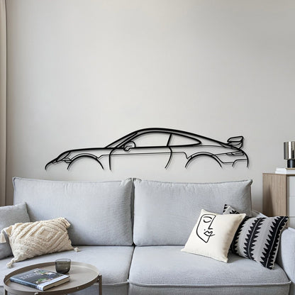 911 GT3 Model 991 Metal Car Wall Art - MT0853