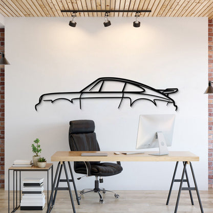 911 Turbo Model 930 Metal Car Wall Art - MT0872
