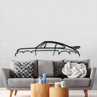 911 Turbo Model 930 Metal Car Wall Art - MT0872