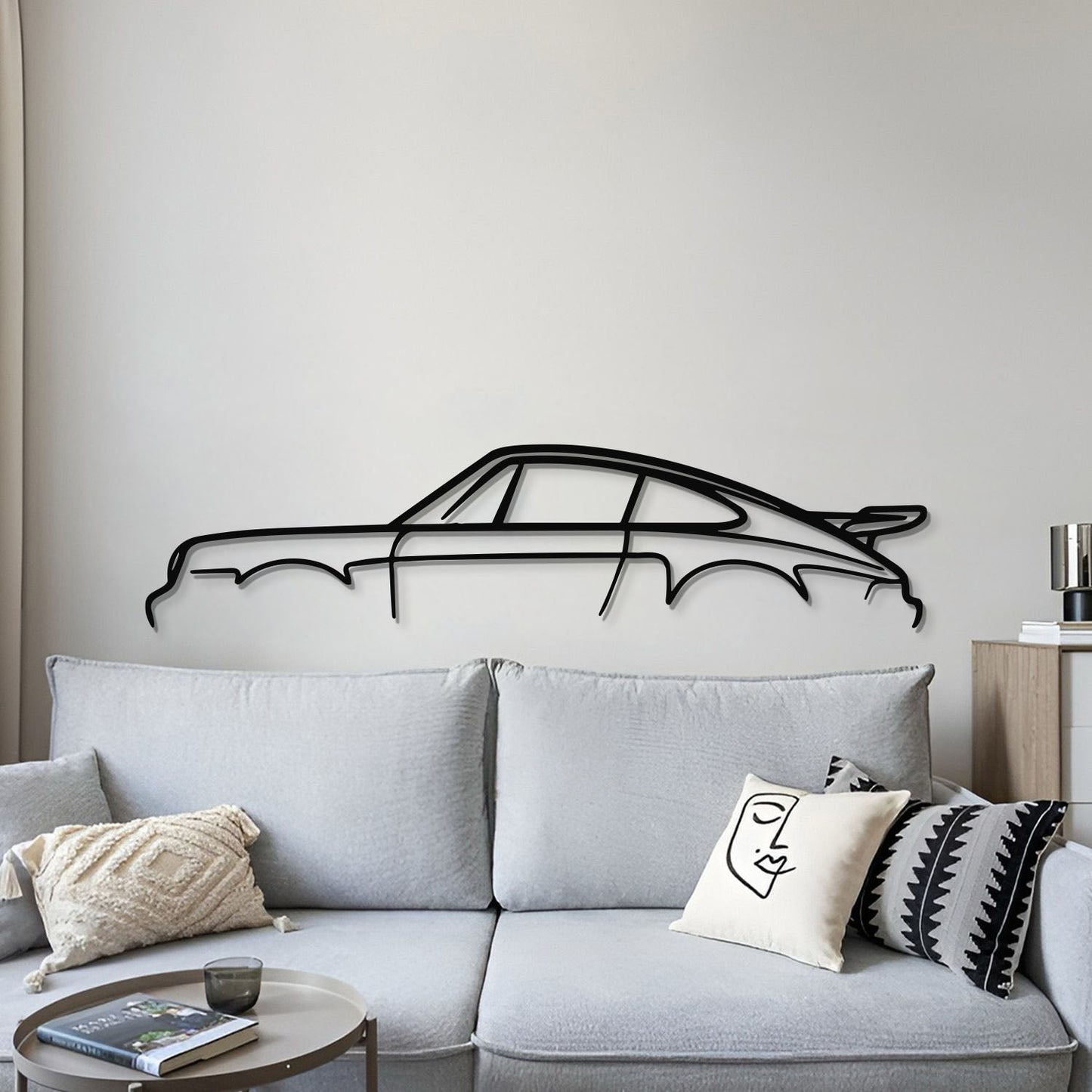 911 Turbo Model 930 Metal Car Wall Art - MT0872
