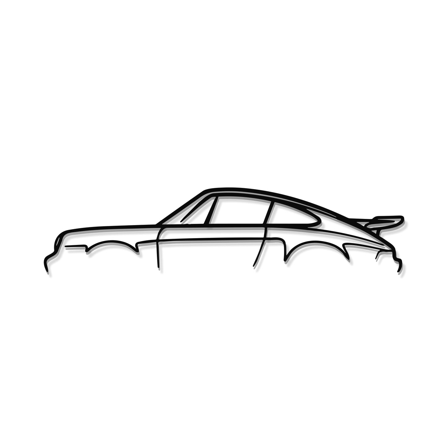 911 Turbo Model 930 Metal Car Wall Art - MT0872