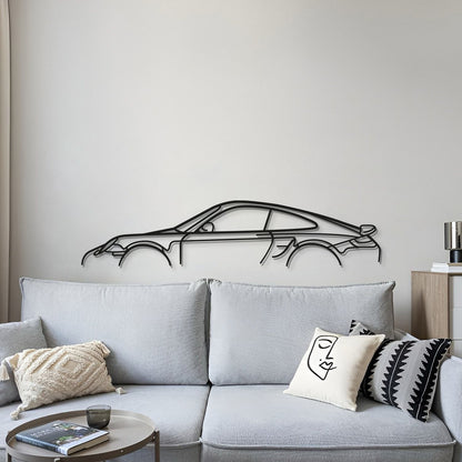 911 Turbo S Model 997 Metal Car Wall Art - MT0879