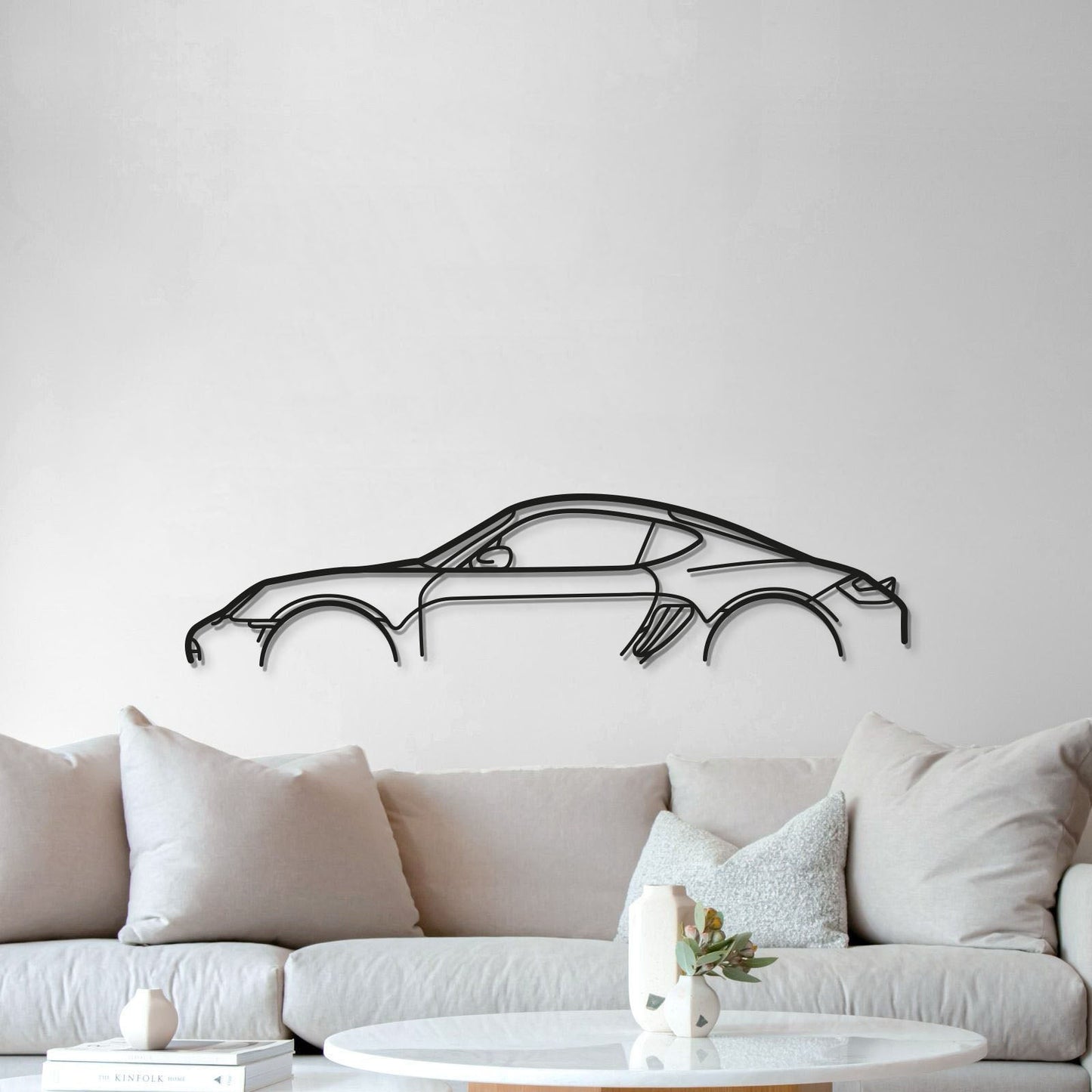 Cayman 987 Metal Car Wall Art - MT0896