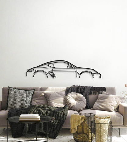 Cayman 987 Metal Car Wall Art - MT0896