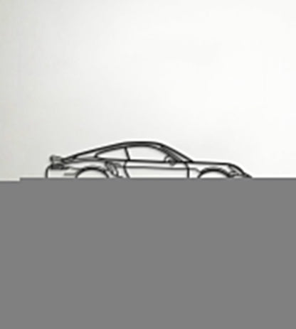 911 Turbo S Model 991 Metal Car Wall Art - MT0876
