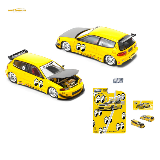 Pop Race Pandem Civic EG6 v1.5 - MOONEYES 1:64 PRE0010