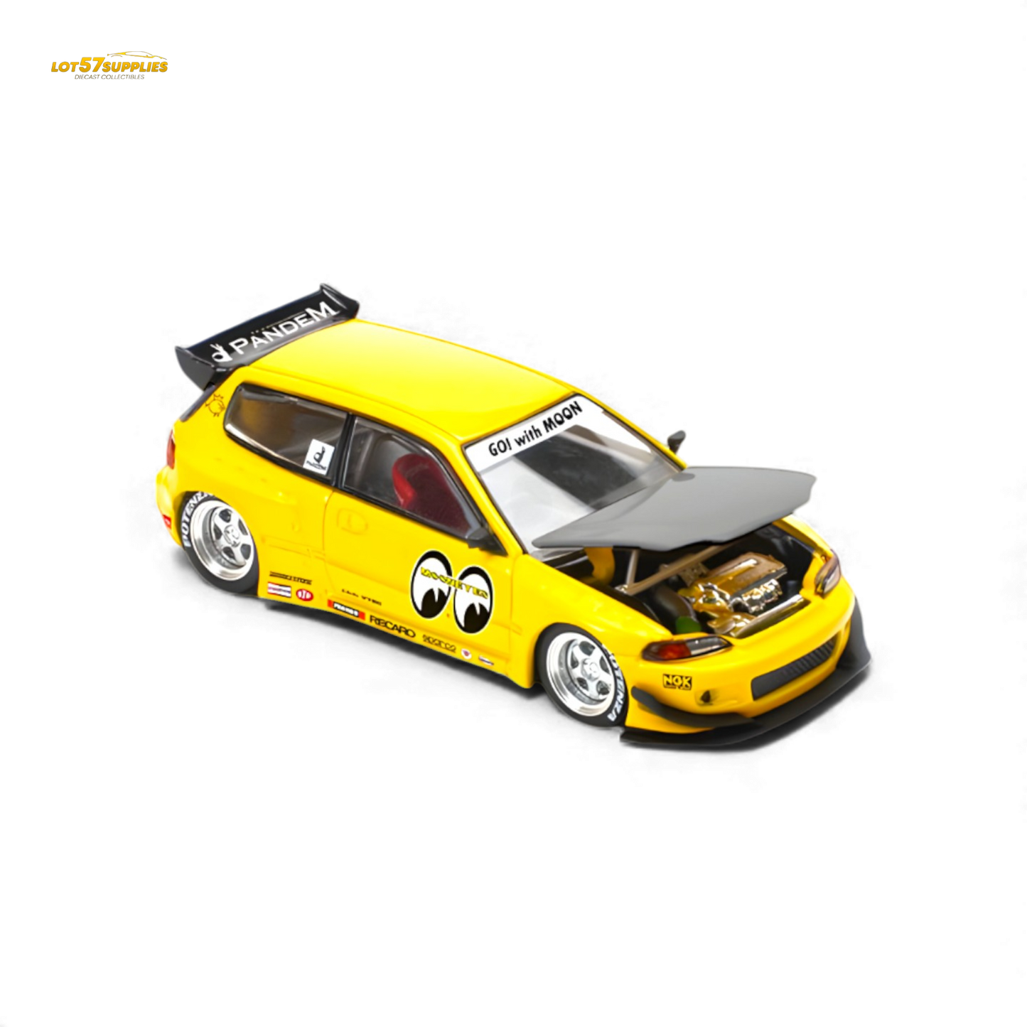 Pop Race Pandem Civic EG6 v1.5 - MOONEYES 1:64 PRE0010