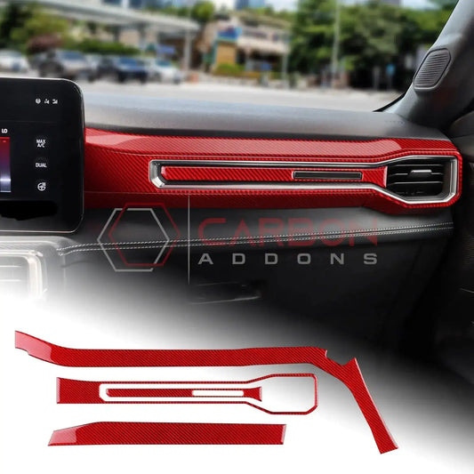 Real Carbon Fiber Passenger Side Dashboard Trim Overlays for 2024+ Ford Mustang