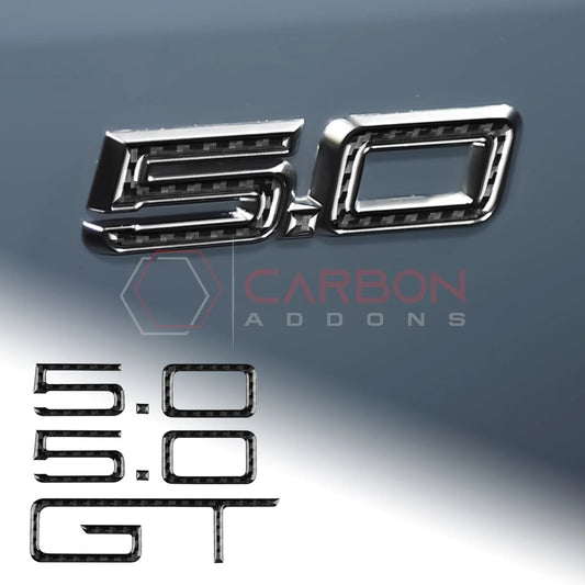2024+ S650 Mustang GT Exterior Carbon Fiber Emblem Overlays