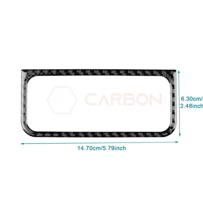 Real Carbon Fiber Headlight Control Outer Trim Overlay for 2024+ Ford Mustang
