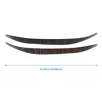 Real Carbon Fiber Door Jamb Trim Overlays for 2024+ Ford Mustang