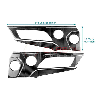 Real Carbon Fiber Door Handle & Speaker Panel Trim Overlay for 2024+ Ford Mustang