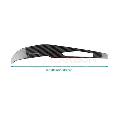 Real Carbon Fiber Dashboard Screen Surround Trim Overlay for 2024+ Ford Mustang
