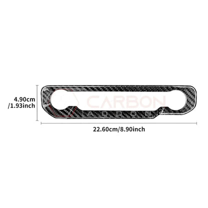 Real Carbon Fiber Radio & Dashboard Control Trim Cover for 2024+ Ford Mustang