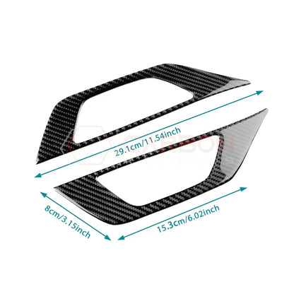 Real Carbon Fiber Seat Control Outer Trim Overlay for 2024+ Ford Mustang