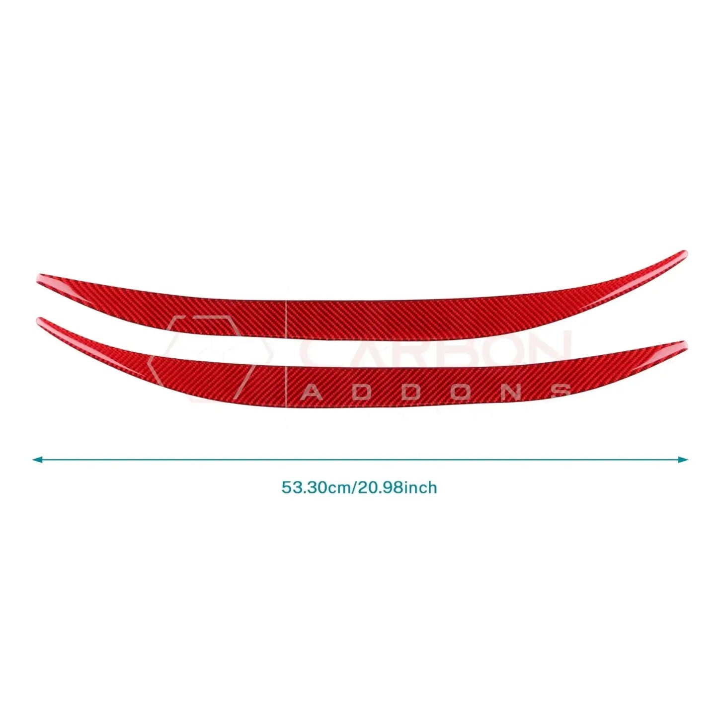 Real Carbon Fiber Door Jamb Trim Overlays for 2024+ Ford Mustang
