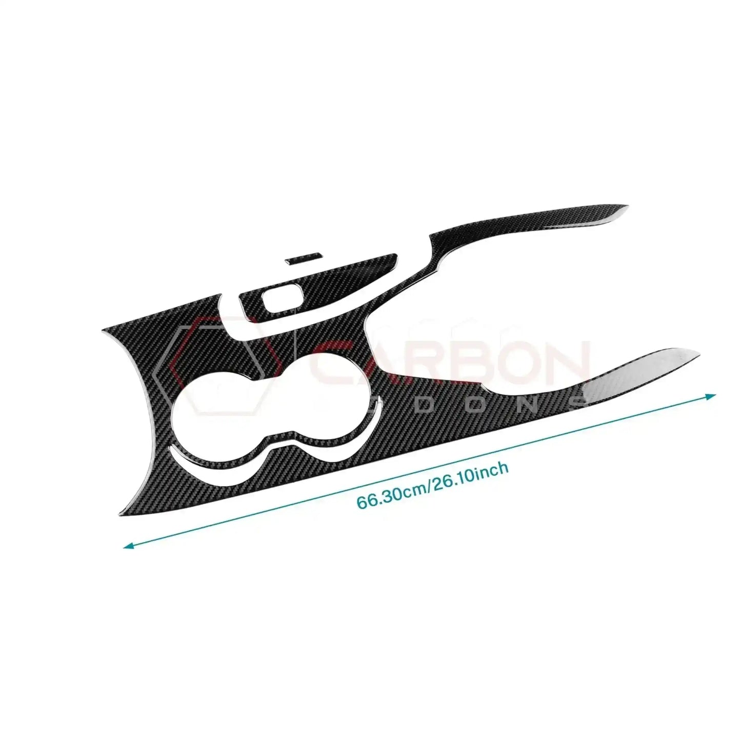 Real Carbon Fiber Center Console Overlay for 2024+ Ford Mustang