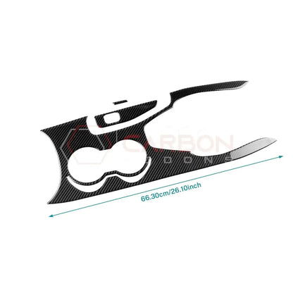 Real Carbon Fiber Center Console Overlay for 2024+ Ford Mustang