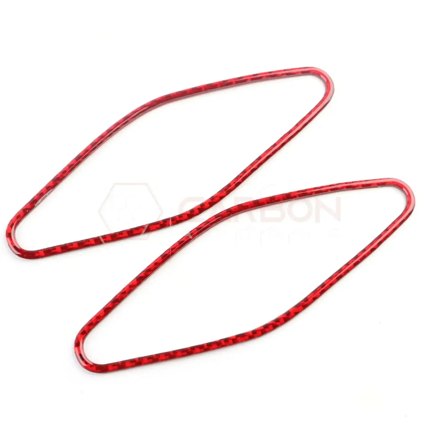 Real Carbon Fiber A-Pillar Speaker Trim Overlays for 2024+ Ford Mustang