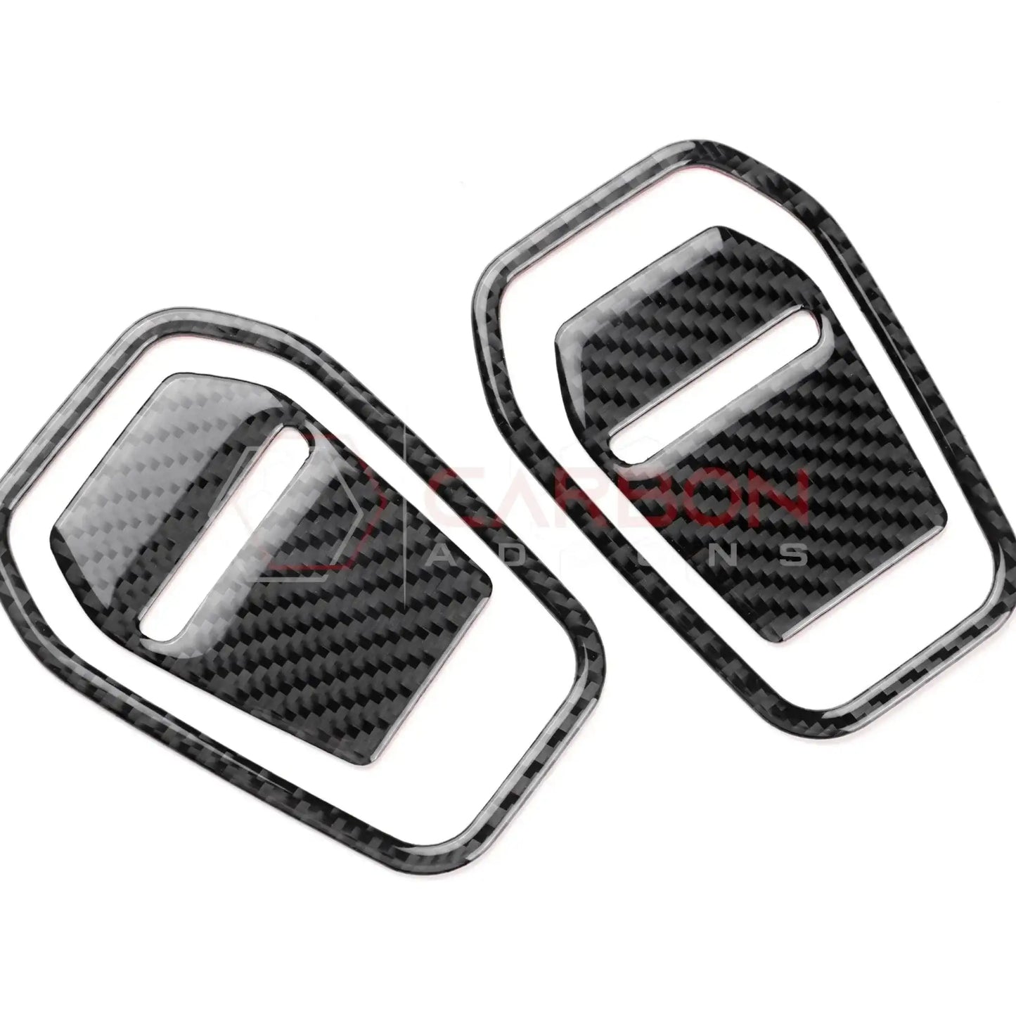 Real Carbon Fiber Front Seat Recliner Overlay for 2024+ Ford Mustang